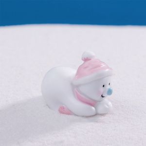 OEUVR Cartoon Christmas Snowman Figurine Mini Cute Snowman Statue Party Supplies DIY Snowball Battle Snowman Ornaments Christmas Gifts
