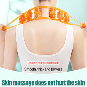 Massage Roller Manual Back Massager Full Body Shoulder Neck Waist Relaxation Tool