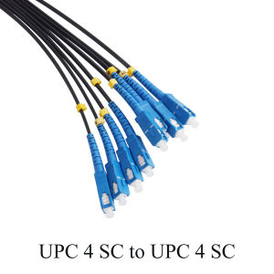 Fiber Optic Extension Wire UPC 4 SC to 4 SC Optical Single-mode 4-core Outdoor Convert Cable Simplex Patch Cord 3M/10M/20M/30M/40M/50M/60M/70M/80M/90M/100M/120M/150M/200M/300M