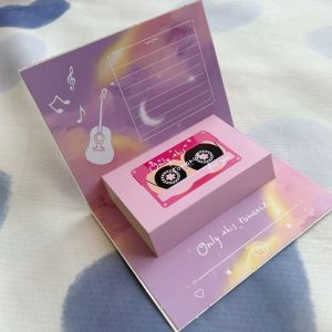 MNTT 30 Seconds Recorder Greetings Card ic Button Batteries Phonograph Blessing Card Surprised 3D Paper Christmas Recording Box Valentines Day