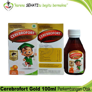 CEREBROFORT GOLD RASA STRAWBERRY 100ml VITAMIN OTAK ANAK