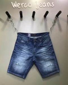 Celana Pendek Pria Import Premium- Celana Denim Distro Ripped Sobek - Celana Pria Sobek Werco Denim Tidak Melar