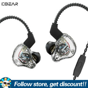 KBEAR KS1 Earphones With 4N Pure Copper Cable Dual Magnectic Circuit Dynamic In Ear Monitor Earbuds 10mm High Polymer PET Diaphragm HIFI Wired Headphone Noise Cancelling Sport Running Gaming Headsets For Smartphones MP3 MP4 Players Tablet Laptops Computer