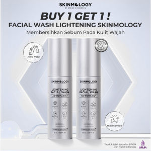 Benings Skincare Promo Paket Tunggal Facial Wash Serum Pelembab untuk Kulit Berminyak & Sensitif - Multi-Pak