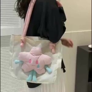 SURFGEAR #W5080 Tote Bag Shoulder Bag Cute Casual Silky Nylon