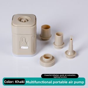 NALANILI 3 trong 1 Máy bơm khí mini Di động Đa chức năng Máy nén khí Có thể sạc lại bằng USB Máy bơm hơi điện Cắm trại ngoài trời