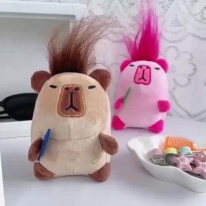 Ngộ nghĩnh Capybara Sang Trọng Móc Khóa Xấu Xí Dễ Thương Nhồi Bông Búp Bê Mặt Dây Chuyền Phụ Kiện Sáng Tạo Cho Ba Lô Và Quà Tặng
