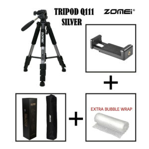 100% ASLIZomei Aluminum Q111 Professional Travel Portable Aluminum Tripod With Original Tripod Stand For DSLR/SLR Camera Bracket