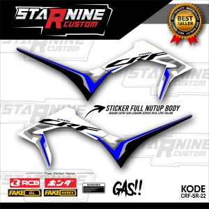 Striping CRF New stiker CRF full nutup body Striping CRF variasi
