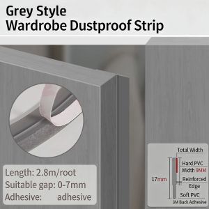 MIRELAE 2.8M Cabinet Door Dust Strips Self-Adhesive TPE Dust-proof Strip  Blackout Strip Insect-proof