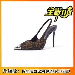 [Free Shipping] New Autumn/Winter Shallow-Toe Pumps With A Delicate Stiletto Heel Featuring A Stylish Metal Toe Cap And A Pointed Toe Design For Women