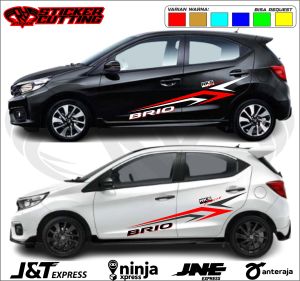 Stiker mobil honda brio stiker bodi mobil brio ayla agya datsun jazz swift dll