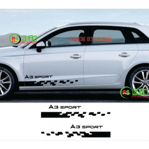 CUTTING STICKER LIS BODY MINIMALIS A3 SPORT STIKER UNTUK SEMUA JENIS MOBIL TERLARIS