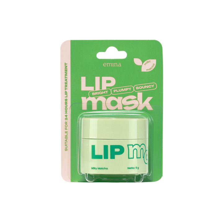 Emina Lip Mask Milky Matcha 9g 1's