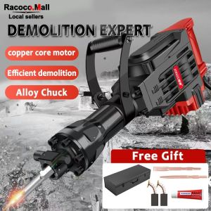 【Heavy Duty】Unicorn Demolition Jack Hammer Blasting Hammer Rock Drill 8500W 220V Heavy Duty Concrete Crusher