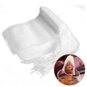 100pcs Empty Tea Bags With String Drawstring Tea Bags 100Pcs/Pack 4Sizes Empty Teabags String Heat Seal Filter Paper Herb Loose Drawstring Pouch