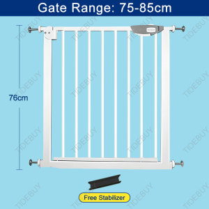 TIDEBUY Dog Gate Adjustable Baby Safety Door Fence for Kids and Pets No Punch Barrier for Baby Safety Use