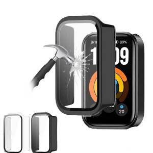 Tempered Glass+PC Case For xiaomi Smart Band 11 Active SmartWatch protective case