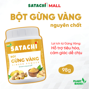 Bột Gừng Nguyên Chất SATACHI – 100% gừng tự nhiên không đường – Hộp 98g & 318g