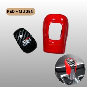 READY STOCK ! Honda City GN2 2020-2025 Gear Knob Cover Carbon Trim / Glossy Red Carbon Printing Accessories