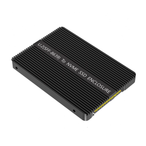 U.2 SFF 8639เพื่ออะแดปเตอร์ NVMe กล่องเคสสำหรับติดตั้งการกระจายความร้อนที่มีประสิทธิภาพสำหรับ U.2เพื่อ M.2 NVME Enclosure Aluminum