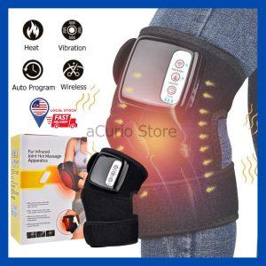 aCurio Ready Stock 3-IN-1 Knee Elbow Shoulder Joint Massager Heating Vibration Hot Massage Joint Brace Support Far Infrared Therapy Machine