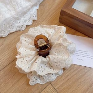 C.three Elegante Retro Headdress Lace Large Hair Clip Ballet Style High-end Female Hair Claw Clip
