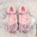 十9Kids Casual Shoes For Girls Winter Cotton Shoes For Toddlers Girl & Children Flat Loafers With Thick Fur Hairy Frozen Elsa 23-34. 