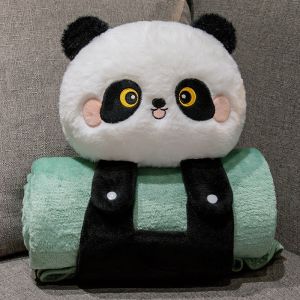 MLADEN หมอนผ้าห่ม 2in1 มีผ้าห่มในตัว ผ้านาโนนุ่ม ไซส์ 100x170 ซม. พกพาง่าย สำหรับรถยนต์