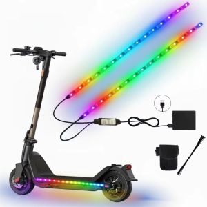 NOBLELUX Battery Powered Scooter LED Lights Dream Color DIY Underglow Lights Creative Multi-Color Bicycle Ambient Light Night Riding