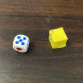 Buah Dadu 1pcs 1biji Putih Merah Biru KUNING Polos Ukuran 1cm 10mm Dice Board Game Uno Play Monopoli Monopoly Tradisional Golo Golf Yamslam Ular Tangga Bunco Qwixx Shut the Box Pass the Pigs Bamboozled Plastik PVC Good Quality Grosir Prakarya Malang. 