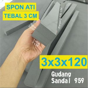 SPON ATI TEBAL 3 CM WARNA HITAM LEBAR 3 CM X PANJANG 120 CM UNTUK GAGANG JORAN DAN KERAJINAN SPON