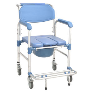 Elderly People Wheeled Toilet Chair Pregnant Woman Shower Board Handcart Toilet Chair For Disabled
