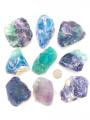 Cầu Vồng Fluorit tinh thể (0.5 " - 3.5") cầu vồng Fluorit thạch anh chữa bệnh thô cầu vồng Fluorit-Đá Fluorit thô.