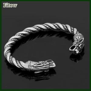 Fitow Dragon Stainless steel Bracelet Jewelry Fashion Accessories Viking Bracelet Men Wristband Cuff Bracelets