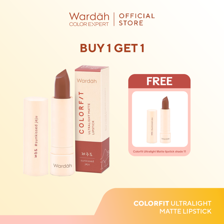 Buy Get Wardah Colorfit Ultralight Matte Lipstick Free Colorfit