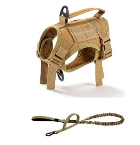 Tactical Cat Harness Vest and Leash Set Adjustable Escape Proof Soft Mesh with Handle Outdoor WalkingTraining Supplies2026
