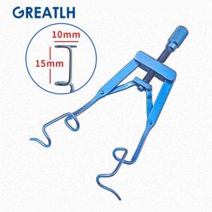 GREATLH Titanium Autoclavable Opener Lieberman Speculum Eyelid Spreader Adjustable Veterinary Instrument Ophthalmic Instrument