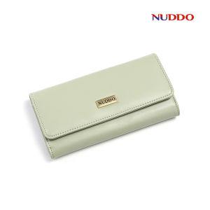 Ví nữ dáng dài cầm tay cao cấp có dây đeo chéo nhiều ngăn thiết kế sang trọng kiểu dáng đẹp thời trang NUDDO 007