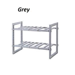 [SG STOCK] Under Sink Storage Shelf | Expandable Adjustable Kitchen Cabinet Organizer Book Rack | Bathroom Sink Space Saver | Home Storage Solution
