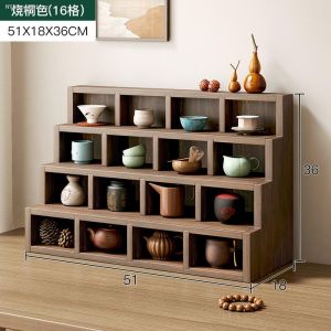 Tea Cup Rack Tea Set Storage Rack Living Room Display Rack Desktop Rack Teapot Rack Purple Sand Pot Display Rack