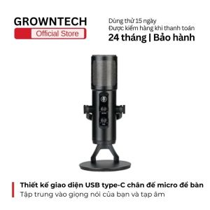 Mic USB ZX - 776 Cardioid RGB - Âm thanh chuyên nghiệp giám sát thời gian thực đèn LED đổi màu tắt tiếng một chạm mic thu âm livestream podcast gaming