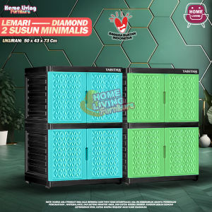 LEMARI TABITHA 2 SUSUN FULL KUNCI LEMARI PAKAIAN PLASTIK SUSUN 2 LEMARI MINI LEMARI PLASTIK TABITHA