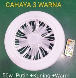 Lampu Kipas AC Remote Multifungsi 30W 2in1 LED Smart Fan Light Ceiling Fans with Lampu Plafon/50W 2in1 Lampu Kipas Angin Plafon Lampu 3 Warna Remote Dapat Diatur 360° Lamp Holder