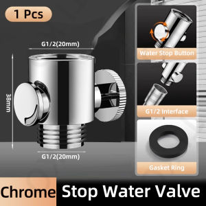 Shower Head Stop Valve Matibay One-Touch G1/2 Shut Off Water Sprayer Switch Flow Control Bathroom Accessories