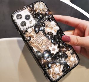 Luxury Crystal Rhinestone Diamond Bling Case Cover For iPhone 13 12 XS XR X XS MAX 11 Pro MAX 8 7 Plus 6 6S Plus Coque