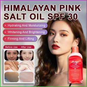 Himalayan Pink Salt Body Oil / Sunscreen Massage Oil / Moisturizing Non-Greasy Body Care / Gentle Daily Hydration / Beach Travel Sun Care