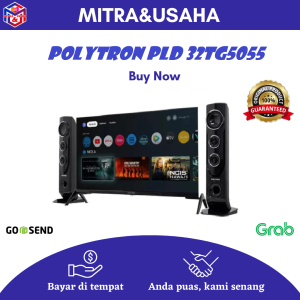 Led Tv POLYTRON PLD 32TG5055 + Speaker Tower Smart Digital Google TV (32 Inch) - BERGARANSI RESMI