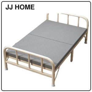 【JJ HOME】Foldable Bed with Frame Single Double Bed/Bed Frame with Topper