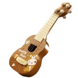 Child Friendly Miniature Guitar Toy For Beginner Enhances Motor Skills Through Fun Musical Exploration